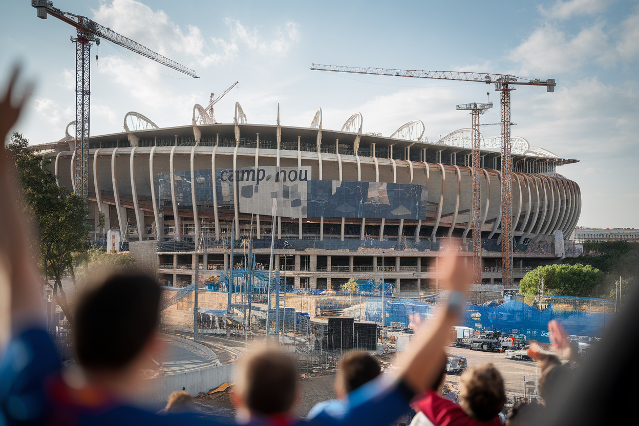 Travaux Camp Nou : Transformation et Innovations du Barça Innovation et durabilité : Les piliers du nouveau Camp Nou