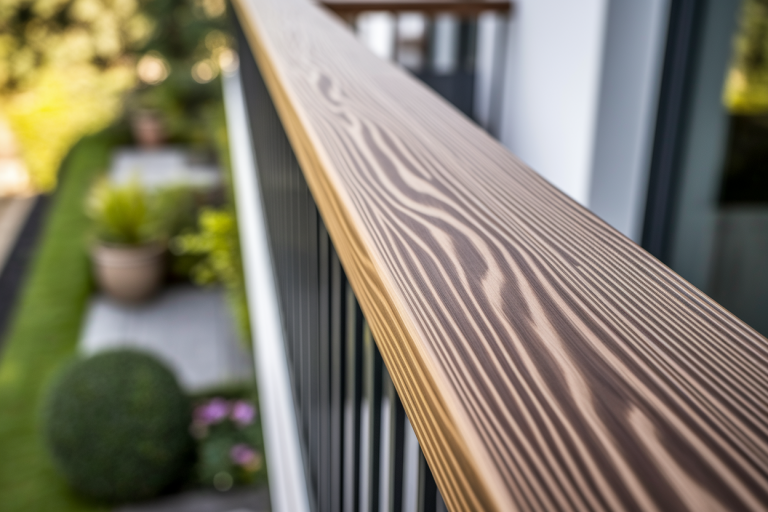 Garde Corps PVC Imitation Bois : Palines Résine pour Balcon et Terrasse