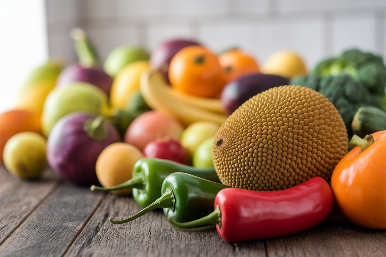 fruit-jacquier-jalapenos-table-rustique