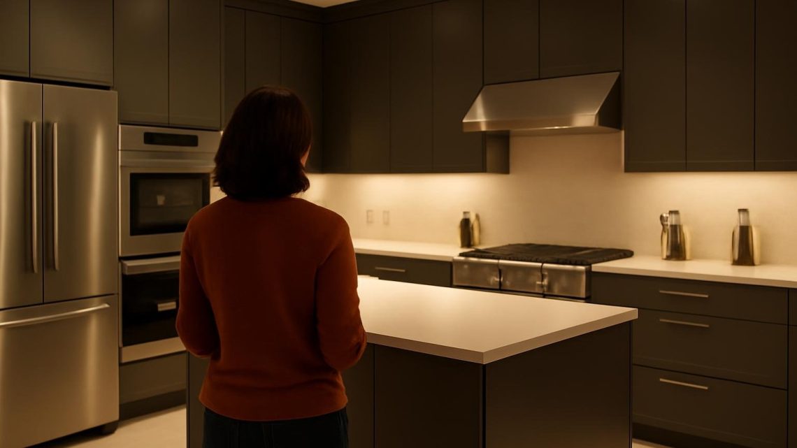 cuisine-moderne-armoires-elegantes-personne