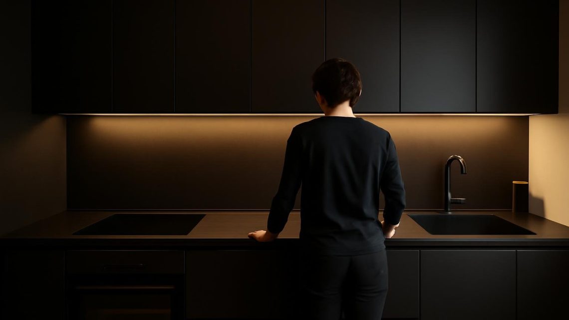 cuisine-moderne-noire-minimaliste