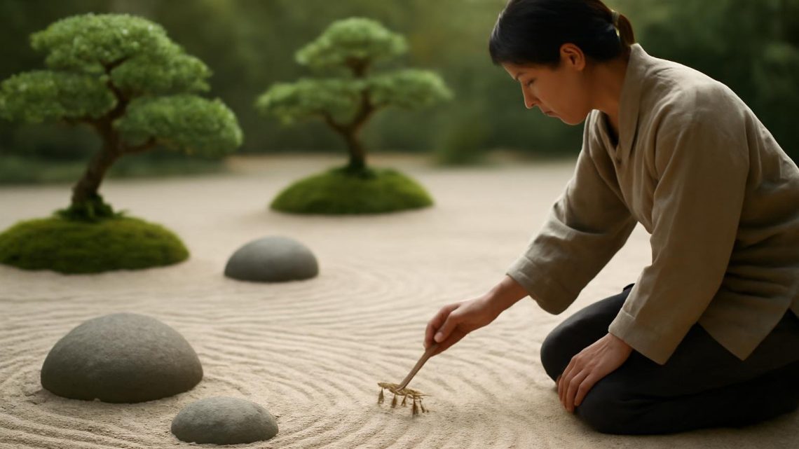 jardin-zen-sable-pierres-bonsai