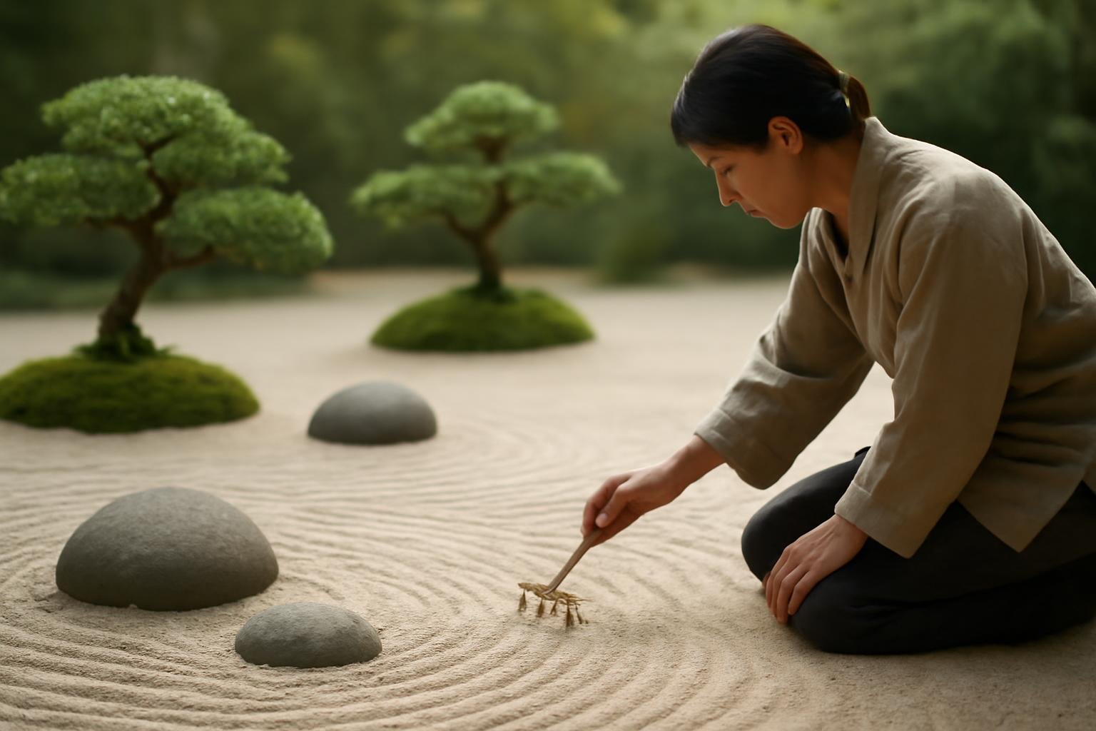 jardin-zen-sable-pierres-bonsai