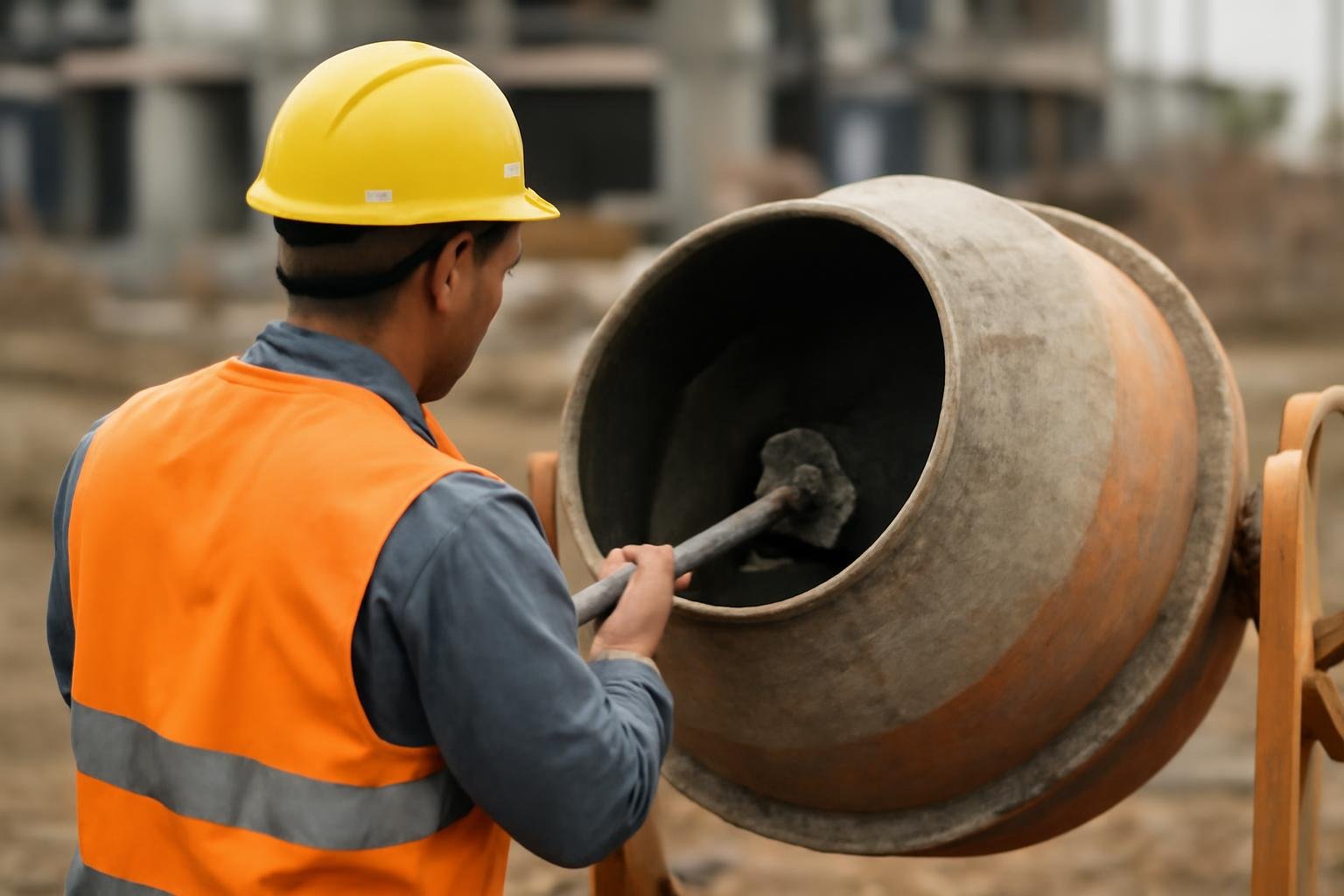 ouvrier-chantier-casque-melange-beton