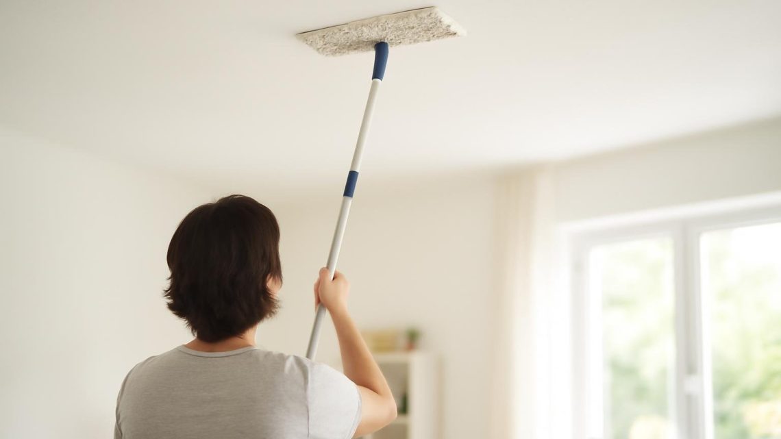 personne-nettoyage-plafond-serpilliere-extensible