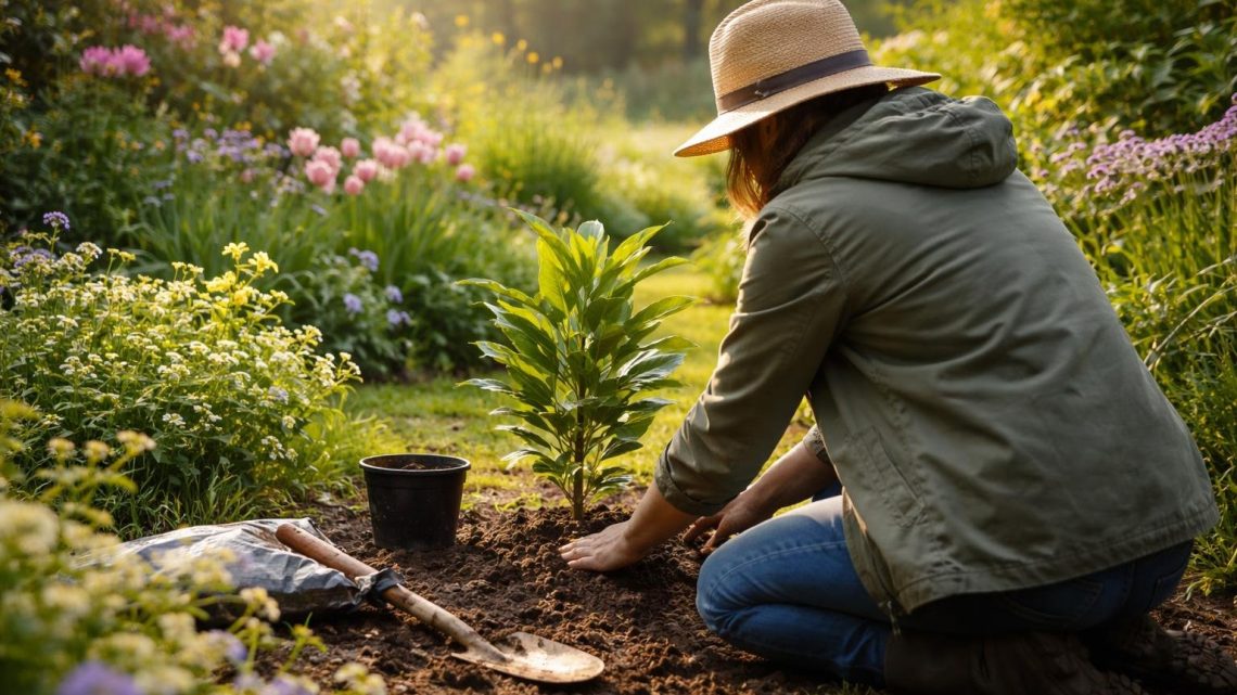 personne-jardin-luxuriant-printemps-plantes