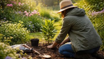 personne-jardin-luxuriant-printemps-plantes