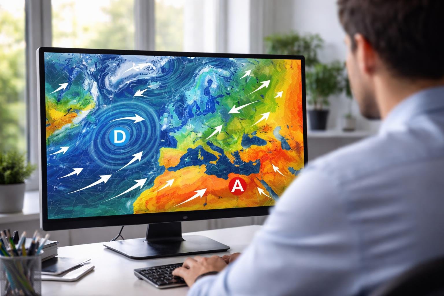 carte-meteo-ecran-ordinateur-bureau