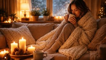 personne-cosy-canape-bougie-fenetre
